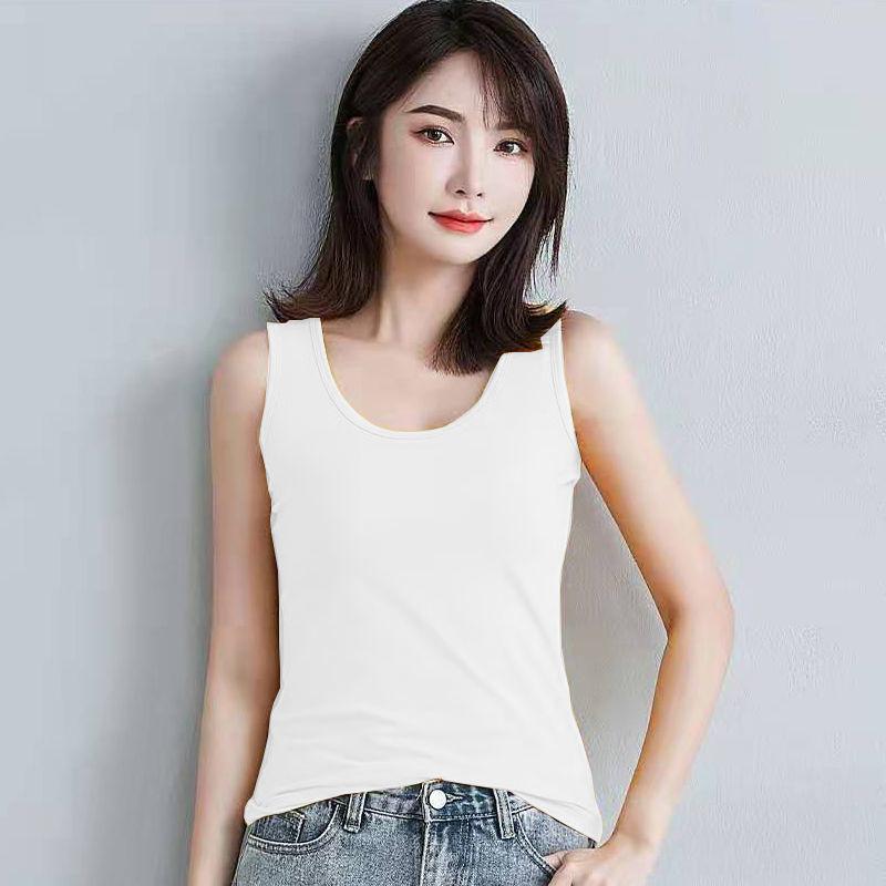 Women's Summer Suspender Vest Korean Version for Female Students To Wear Sleeveless and Slim Bottomed Shirt