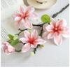 New Chinese Style Hand-Feel Magnolia Artificial Flower Stem for High-End Living or Dining Room Display