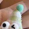 Large Mouth Cartoon Doll Keychain Bag Hanging Decoration Rich Macaron