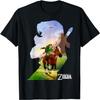 T-shirt Silhouette Link Epona chevauchant Zelda Nintendo
