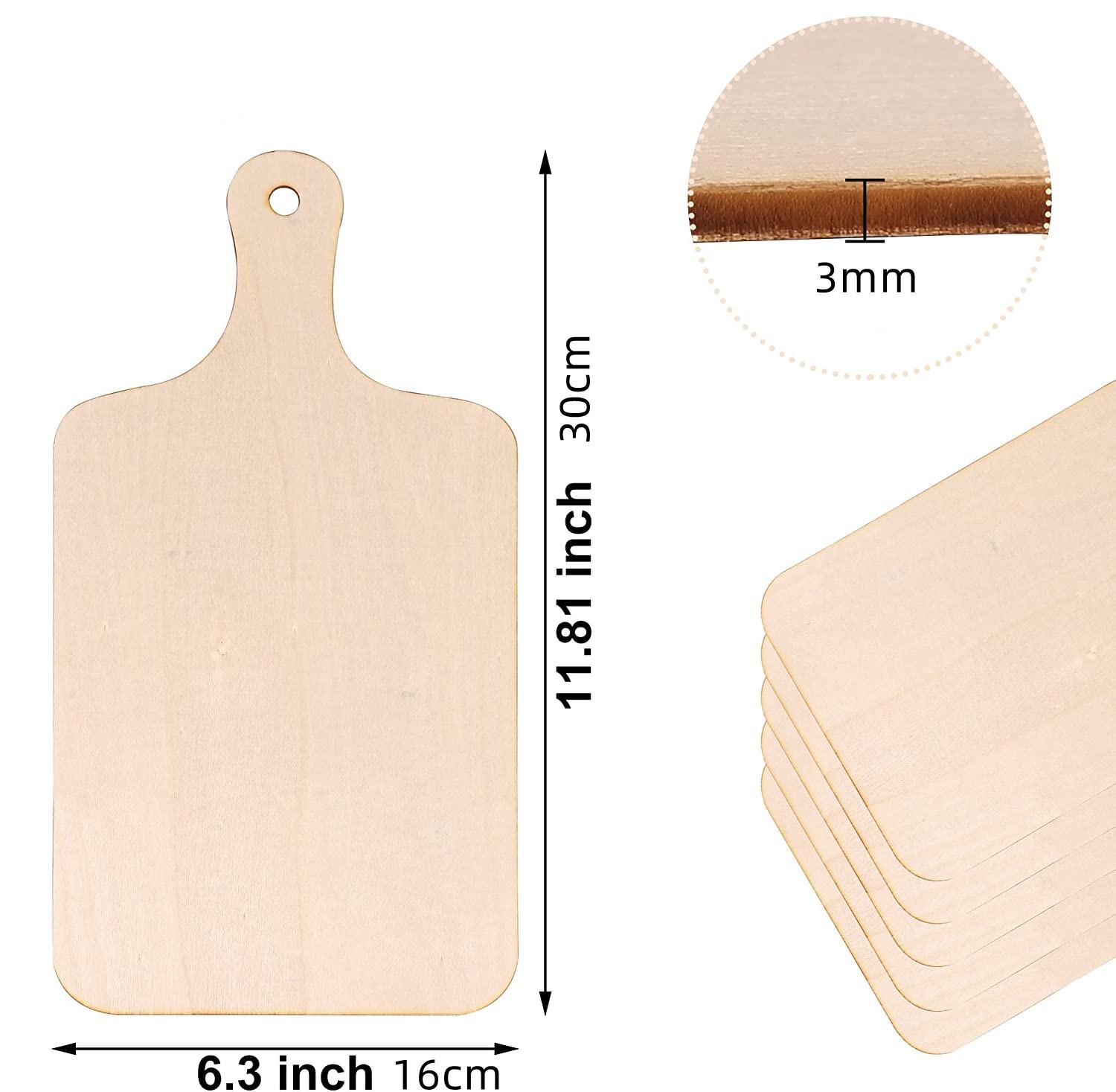 

Необработанная деревянная разделочная доска с ручкой для кухонных поделок своими руками на День благодарения и Рождество