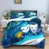Octonauts Bedding Set Simba Anime and Cartoon 3D Children'S Duvet Cover Set  King Size Bedroom Comforte Cute Printed