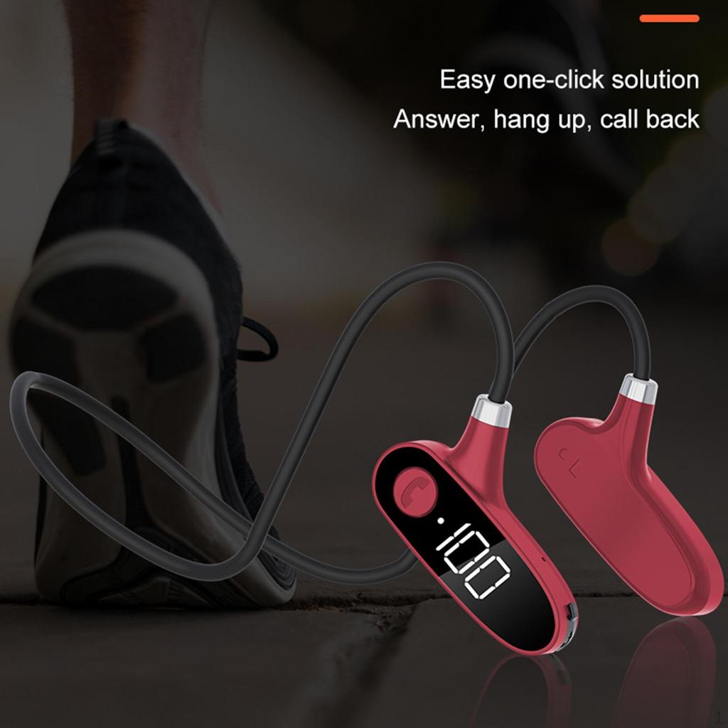 Conduction Headphones Earphones Open-Ear Lossless Sound Quality IPX7 Waterproof ,Bending Without