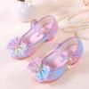 Girls Princess Single Shoes Glitter Low-Top PU Leather Kids All