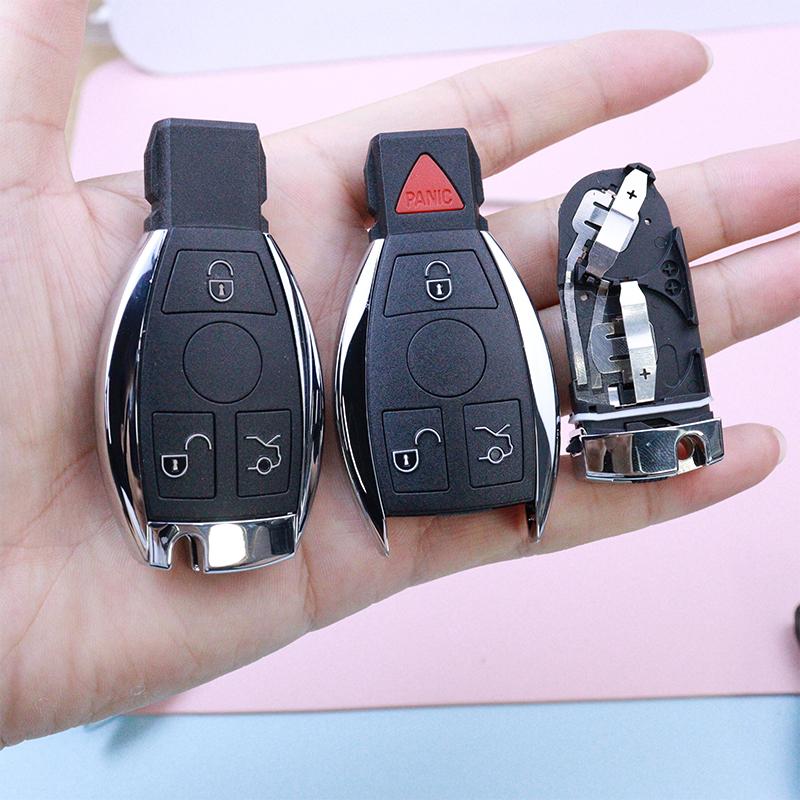 Upgrade Old Dual-Battery Holder Car Key Fob Case Shell For Mercedes-Benz A B C E S Cl Cls Cla Clk W203 W204 W205 W210 W211 W212