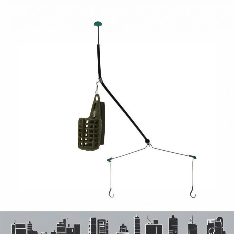 1 Set Piombo Terminale da Pesca alla Carpa Cestino Alimentatore Gabbia per Esca Kit Montatura Amo Accessori da Pesca ABS Acciaio al Carbonio