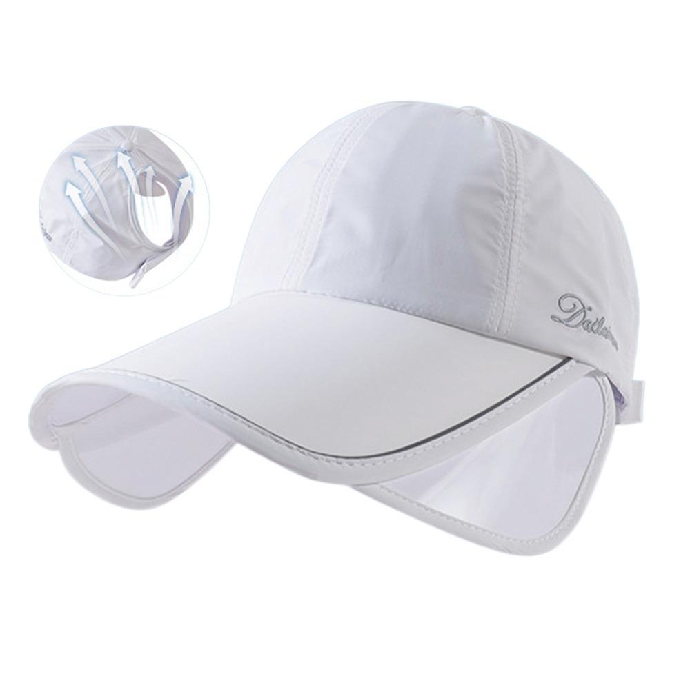 Wide Brim Retractable Sun Hat Quick Dry Sports Cap Casual Sunscreen Baseball Hat  Women/Men