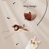 Cat Interactive Toy Chirping Bird , 500mAh Rechargeable Interactive Flapping Chirping Bird Cat Toy  Smart Simulation Bird Toy