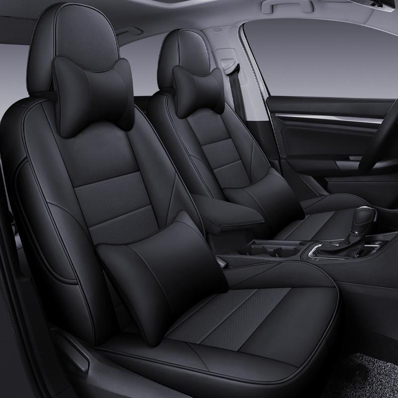 All-Season Leather Seat Cover for Volkswagen Tango - Universal Fit, Original Car Texture