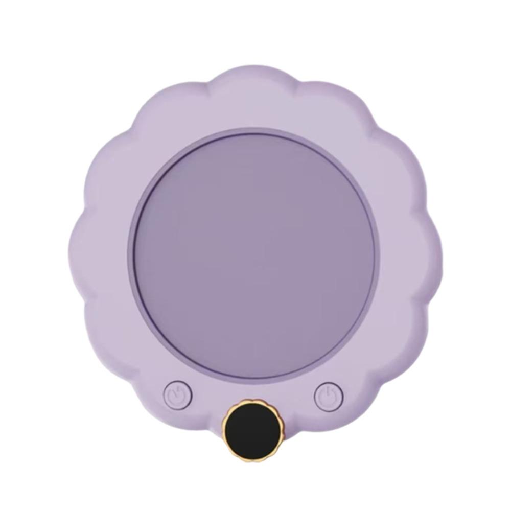 Flower Shaped Thermostatic Coaster Adjustable Temperature Electric Heating Cup Pad Dormitory