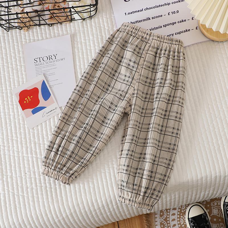 Spring and Autumn Children's Sports Pants Casual Pants Children's Pants Sweatpants Small and Medium-sized Children Boys and Girls of Outer Wear Pants