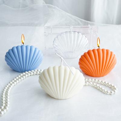 Pearl Shell Candle Mold DIY Handmade Candle Making Supplies Easy Transparent Durable Plastic Acrylic Mould Kit Home Decor Gift