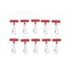Stabiler Barb Fishing Sinker Slip Clip Haken Klarer Schnapp-Kunststoff-Kopfwirbel mit Hakenbalance