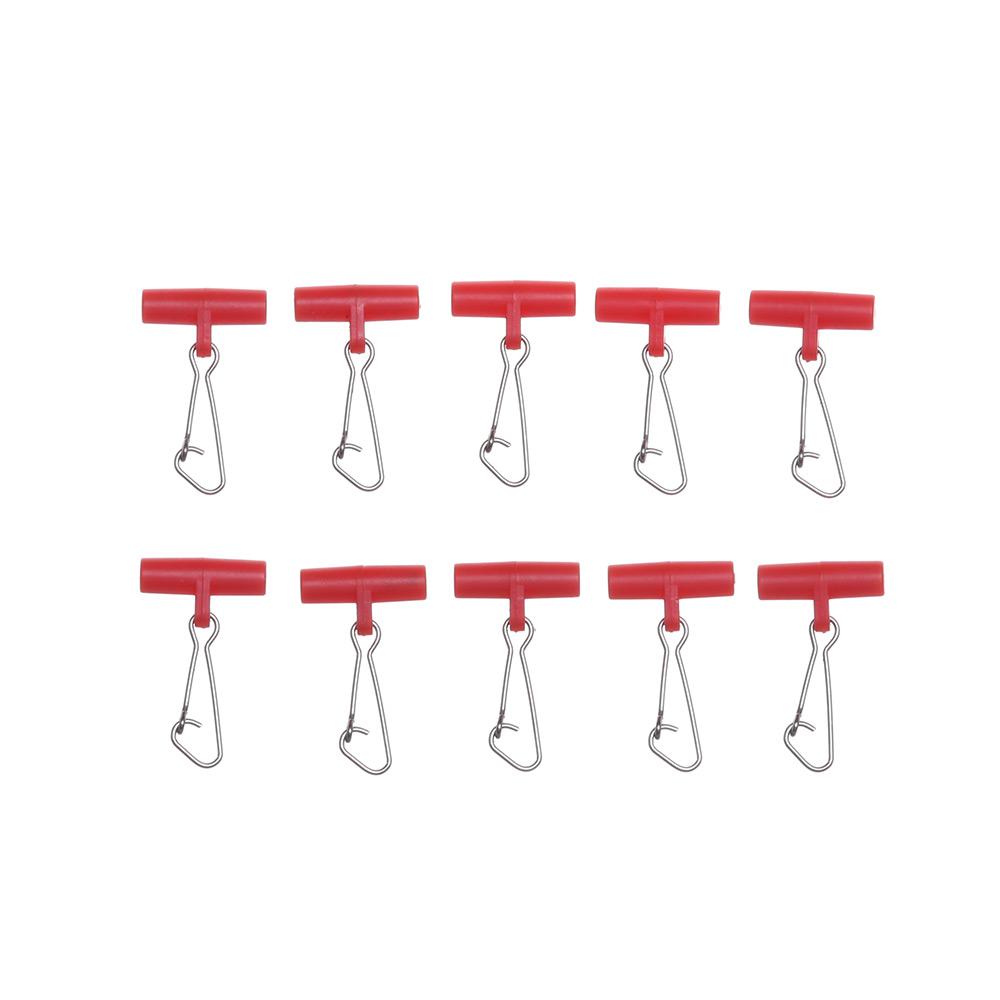 Stabiler Barb Fishing Sinker Slip Clip Haken Klarer Schnapp-Kunststoff-Kopfwirbel mit Hakenbalance