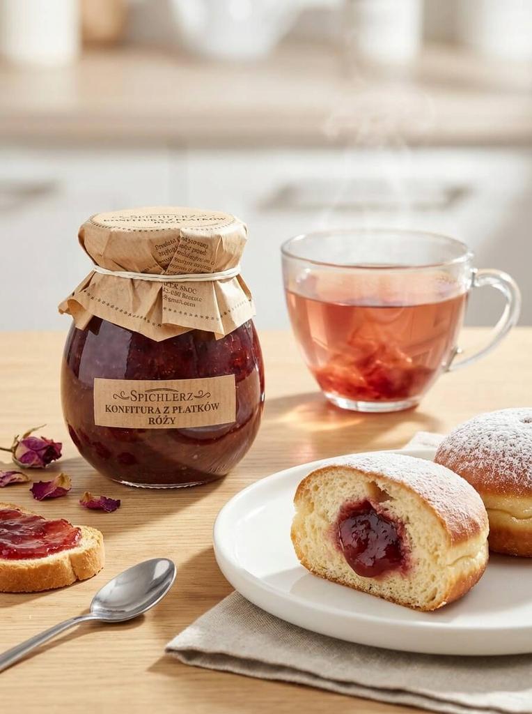 Confettura di Petali di Rosa Marmellata di Rose Petali di Rosa Ben 300 G Tè Prodotti da Forno