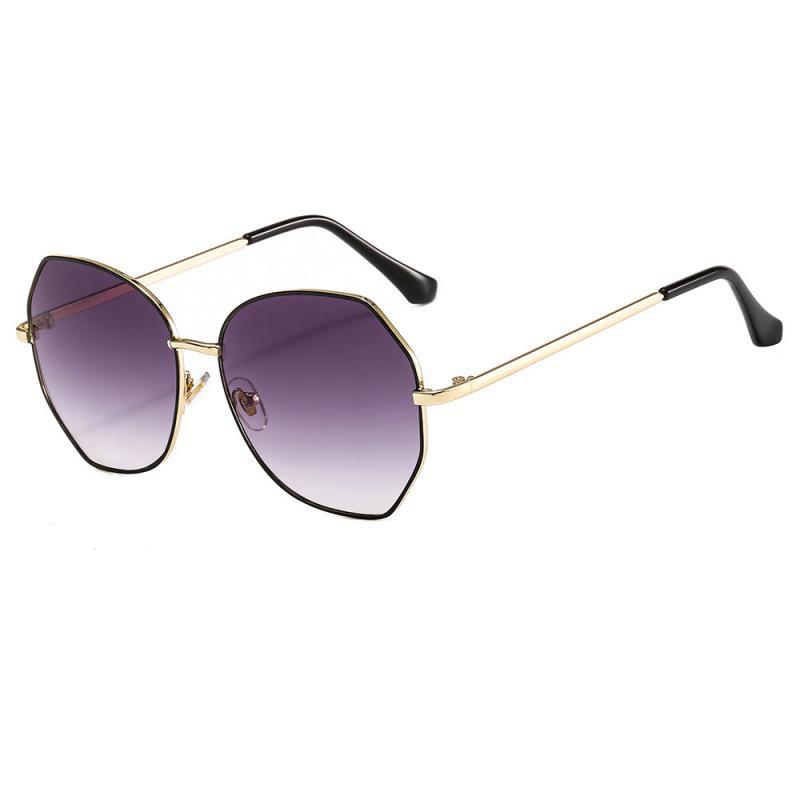 Trendy Women s Multifaceted Metal Sunglasses One Size