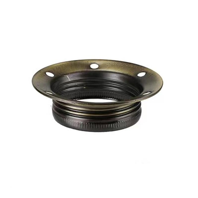 E27 Metal Vintage Lamp Holder DIY Industrial Pendant Light Bulb Base With Ring Retro Screw Socket Fitting Adapter Lamp Socket