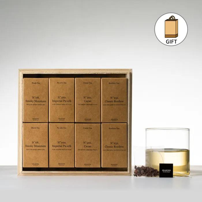 Shopping Bag, Thank You Card, Wrapping Cloth Gift Wrapping Premium Tea Bag Gift Set Gift Set