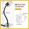 Luci da lavoro a LED magnetiche per macchine CNC e fresatrici, 220V/24V, design con tubo flessibile a collo di cigno