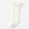 1 Pairs Kids Socks Toddlers Girls Big Bow Knee High Quality Long Soft Autumn Winter 100% Cotton Lace Baby Tube Sock Calcetines