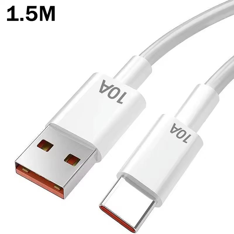 10A USB Type C Fast Charging Cable 120W USB-C Mobile Phone Charger Data Cables for Huawei Mate 50 40 Xiaomi Samsung Oneplus POCO