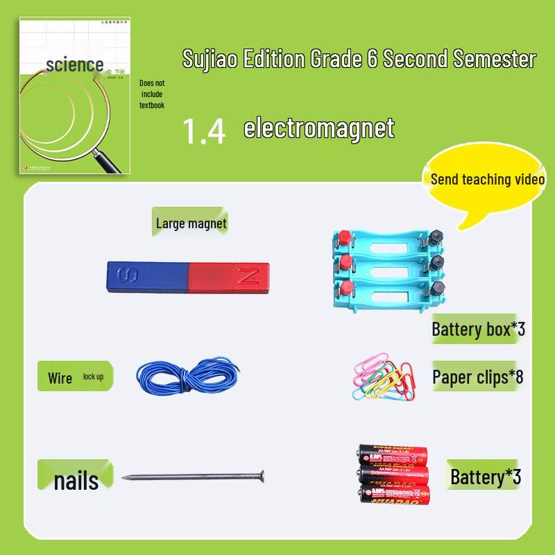 

Grade 6 Science Experiment Kit with Electromagnet - Teaching Aids & Materials Package