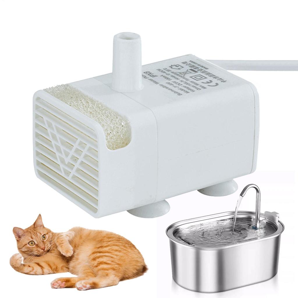 Pet Cat Recycled Pure Water Dispenser Mute Water Pump 5V 1A Cat Fountain Pump Cat Water Dispenser Water Pump Pet Supplies