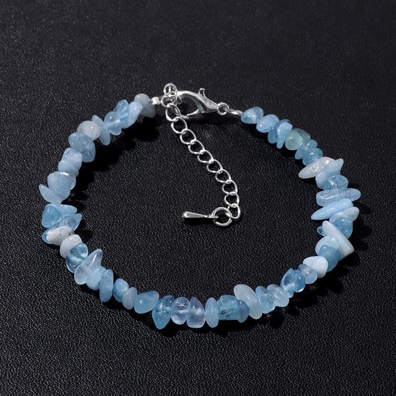 Natural Stone Chip Bead Bracelet