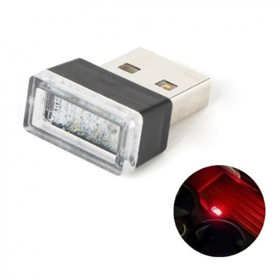 3x USB LED Lights Car Interior Neon Atmosphere Ambient Lamp Bulb Accessories