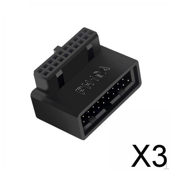 

2xMultifunction USB 3.0 90 Degree Motherboard Adapter Extension for PC , B, 3