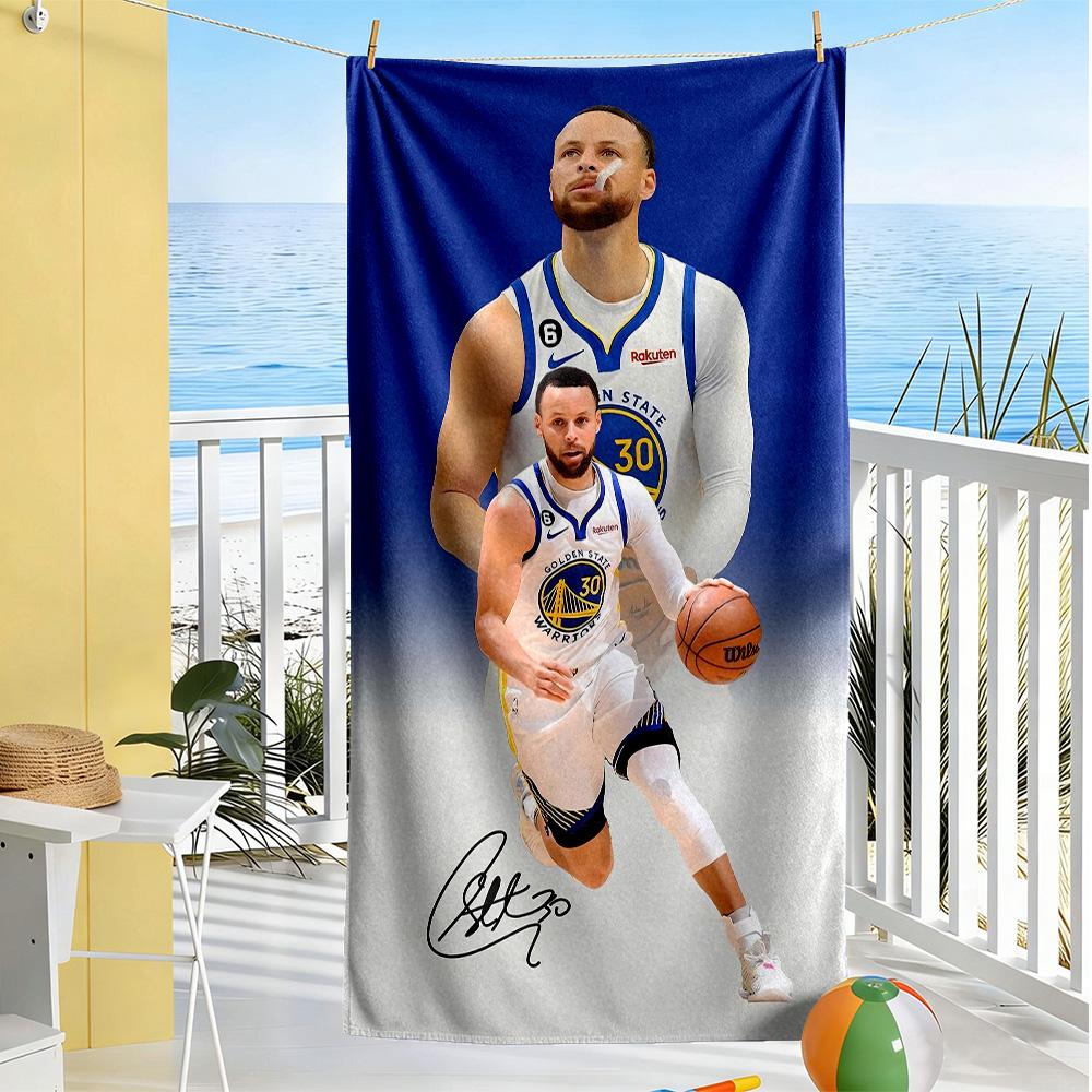 Golden State Warriors Beach Towel Super Soft & Absorbent Comfortable Lightweight Portable for Swimming,Beach,Camping, Travel, Beach Accessories,Gym
