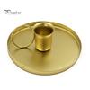 Candlestick Candle Holder European Style Wear-resistant Wrought Stand Iron Taper for Wedding Home