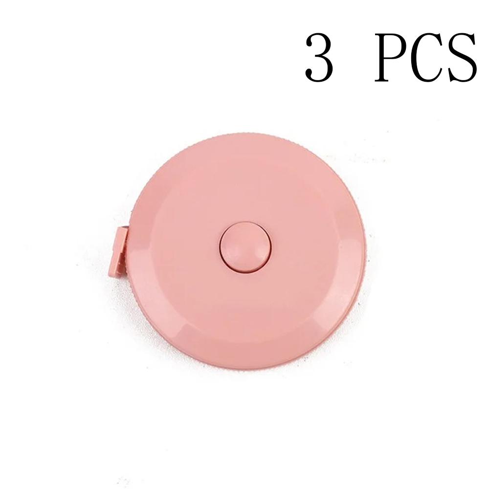 1PC/15PCS 1.5m Small Tape Measure Portable Student Soft Leather Three Measurement Clothes Automatic Recycling