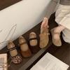 Mary Jane Soft-soled Fairy Style with Skirt Evening Shoes Shallow Mouth Round Head 2025 Summer Soft Leather Grandma Shoes Women's Single Shoes Tide