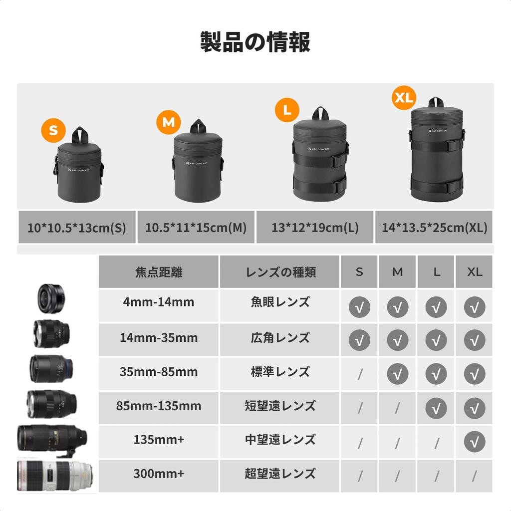 Obiectiv pentru cameră Concept, obiectiv SLR, protecție pentru lentile, moale, compatibil cu obiectivele camerelor digitale SLR de la XL, include husă K&F pentru suflantă, husă, husă,