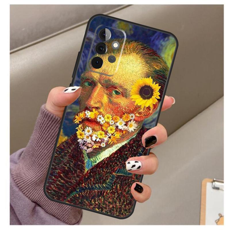 Paintings Starry Night Van Gogh Case For Samsung Galaxy A35 A55 A15 A32 A12 A22 A52 A06 A54 A34 A14 A56 A36 A26 A16 A13 A53