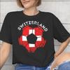 Swiss Switzerland Flag Accessories Unisex T Shirt Pure Cotton Tee Graphic Printed Tshirt Clothing