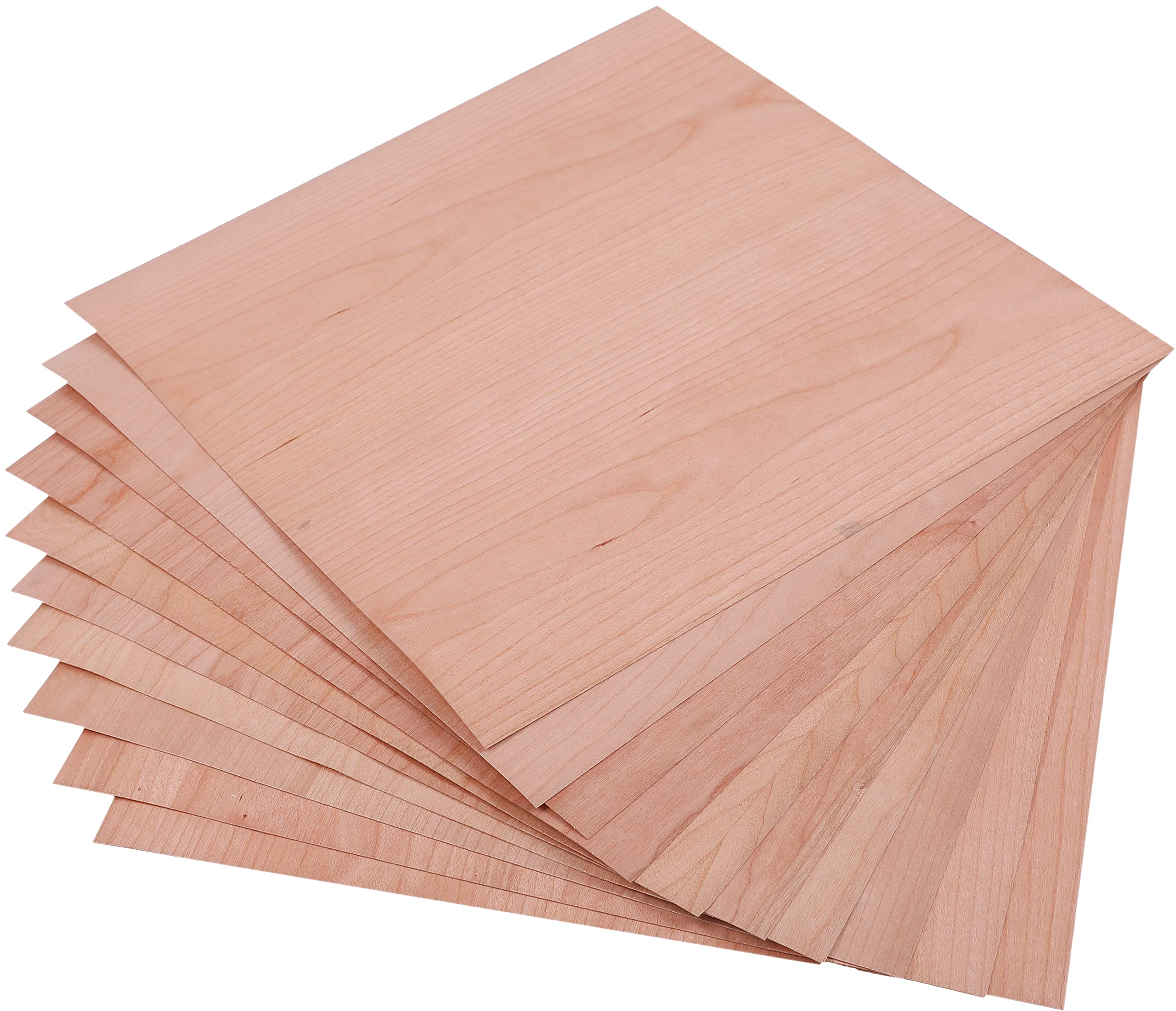 

ISL Natural Sliced Wood Stickers Cherry 30x30cm Thick Set of 30 0.45mm