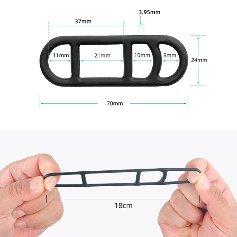 5/10pcs Silicone Straps Fixing Straps Bike Light Headlight Flashlight Rubber Ring Fixing Bicycle Accessories