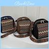 2024 Winter New Women's Shoulder Bag Ethnic Style Canvas Bag Female Bag