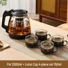 Large Capacity Glass Teapot with Infuser and Heat-Resistant Teaware Set