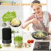 Sprouting Jar Kit, Wide Mouth Glass Jar with Sprout Lid, Blackout Sleeve, Plant Sprout Growing Kit for Home Gardeners Vegan Diets