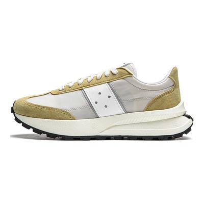 Li Ning Light Boat Reflektierende Stoßdämpfende Rutschfeste Low-Top Casual Laufschuhe Unisex Sneaker Grau Braun AZGU081-4
