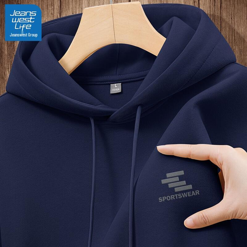 JEANSWEST LIFE Men's Basic Hooded Pullover