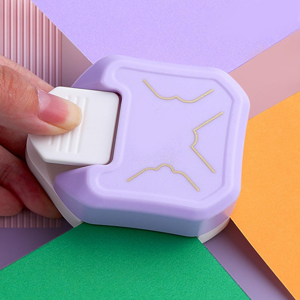 3 in 1 Paper Corner Cutter Multiple Angles Manual Pattern Corner Punch Hole Puncher