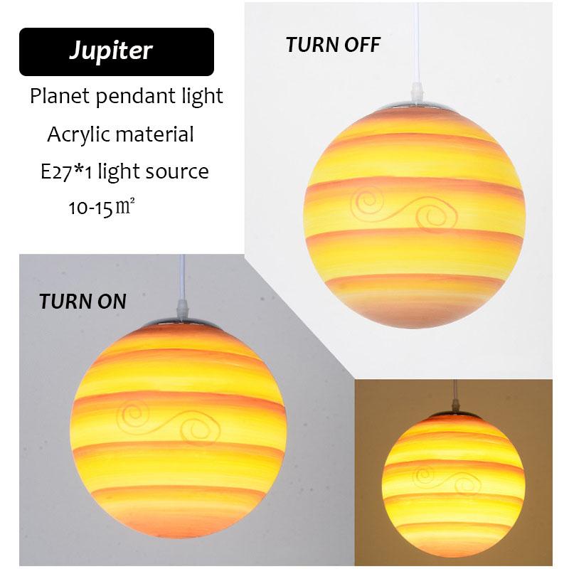 Nordic Minimalist Planet Spherical Light, Lobby Exhibition Hang Lighting, Coffee Shop Restaurant Led Pendant Light Hoom Decor