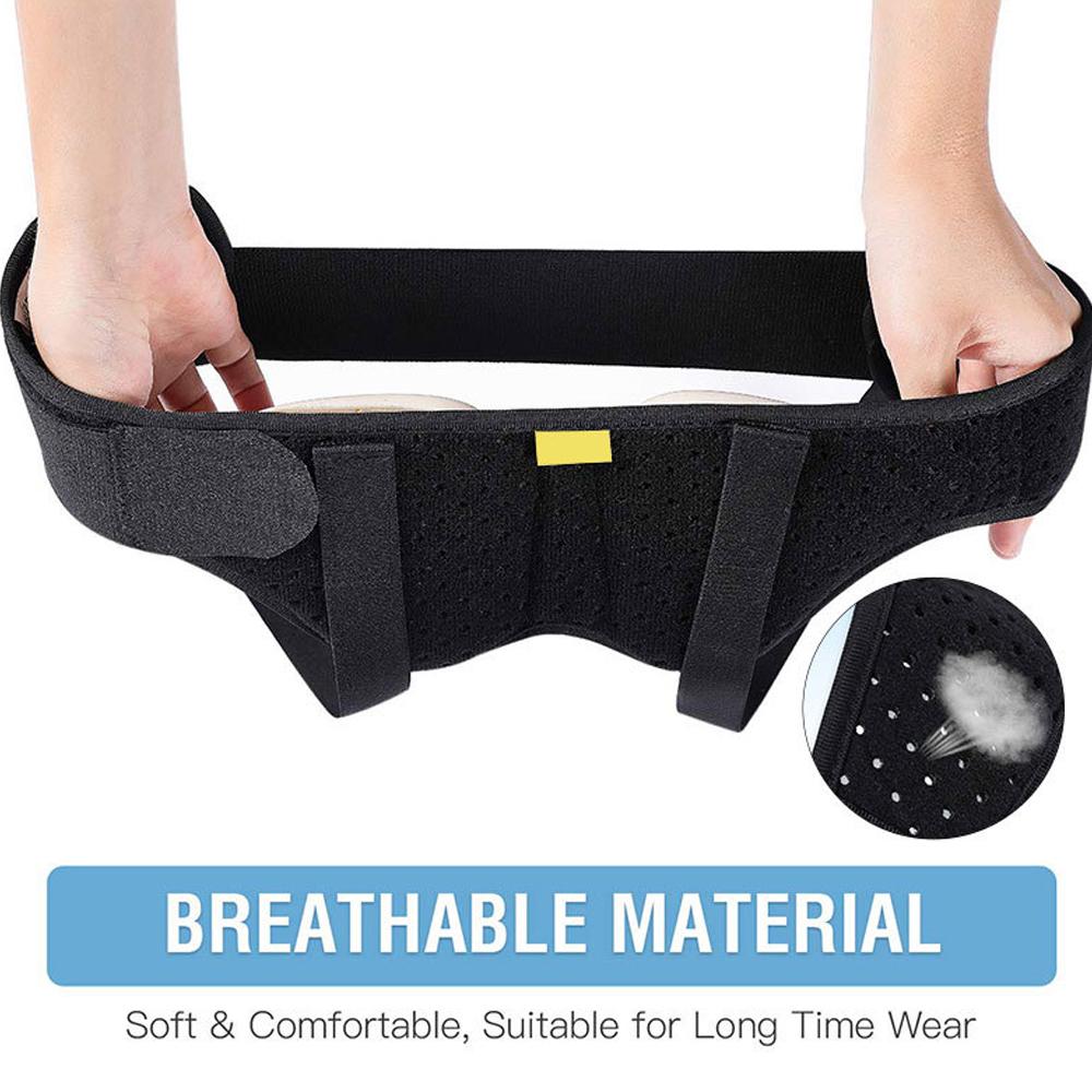 Herniové pásy pro muže Nastavitelný bederní pás se 2 odnímatelnými kompresními podložkami