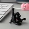 3D Printed Licking Butt Cat Figurine, Funny Black White Kitten Statue, Animal Sculpture Desktop Decoration for Home Office Bookshelf
