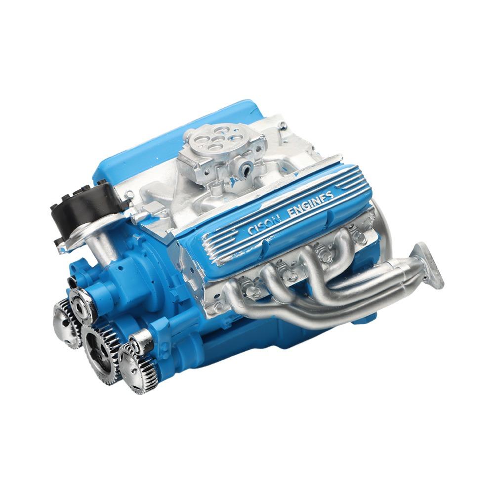 New Simulation V8 Model Engine Kit Resin Crafts Car Engine Model Ornaments DIY Small-Block Engine Model for Adults Gift