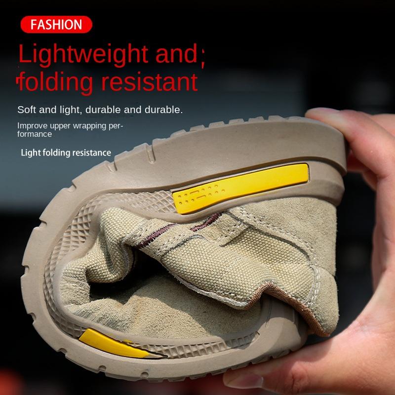 Labor Insurance Shoes Men's Anti-smashing and Anti-puncture Shoes Comfortable Wear-resistant Non-slip Protective Safety Shoes